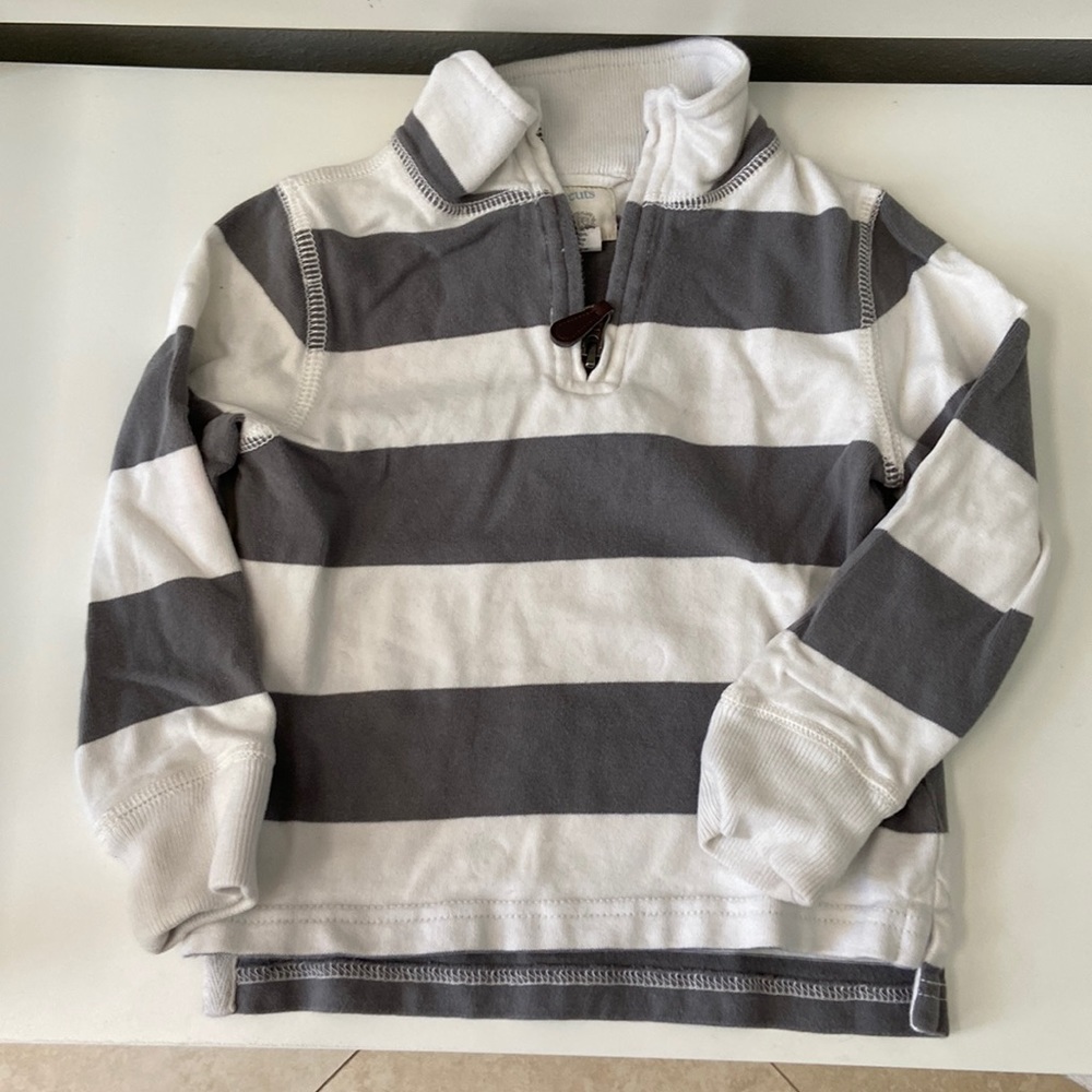JCrew Crewcuts 2T half zip pull over